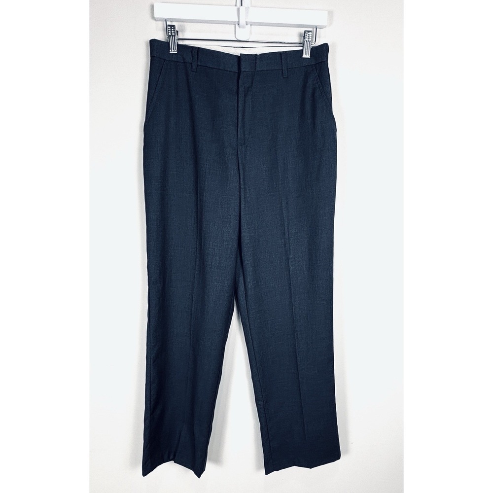 Chaps Boys Gray Dress Pants Flat Front Size 18 Reg C341180 Solid Pockets